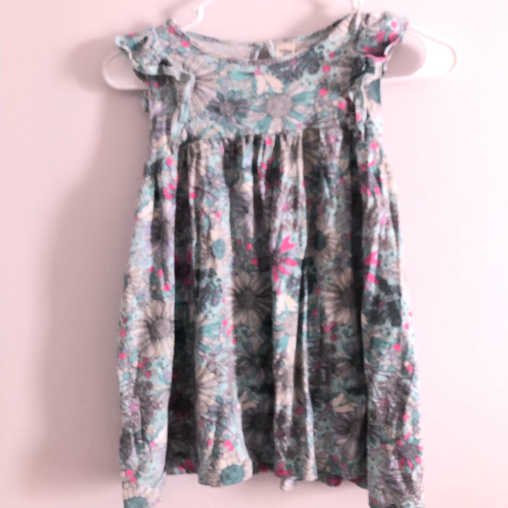 OshKosh B'gosh Floral Tank Top in Teal, Pink, Gray